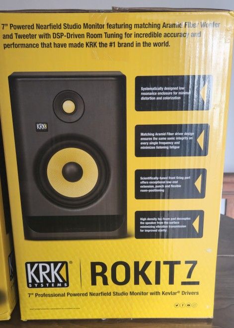 KRK RP7G4 Pair KRK Rokit G4 Studio Monitor Speaker Bundle Pair