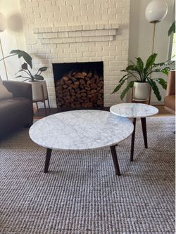 Article marble nesting tables