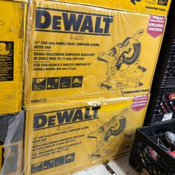 Dewalt 12 Inch Double Bevel Compound Sliding Miter Saw Dws779