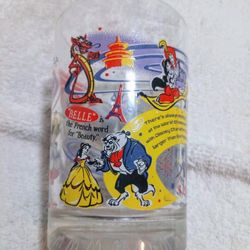 Vintage McDonald's 100th Year Of Walt Disney Glass Cup
