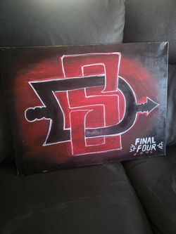 San Diego State Final 4 Painting
