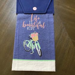 Life Is A Beautiful Ride Hanging Kitchen Towel