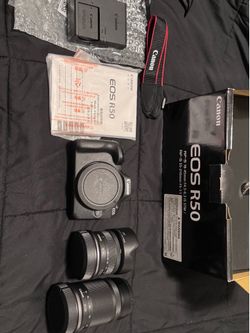 Canon R50 + 2 lenses