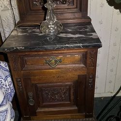 Marble top night stand