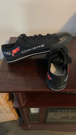 Black Converse  With Corvette Logo 