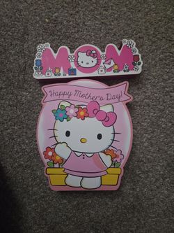 Hello kitty Mother's day wall decor