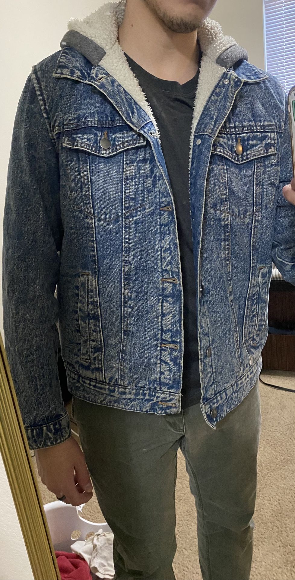 Mens Medium Outdoor Jean Jacket