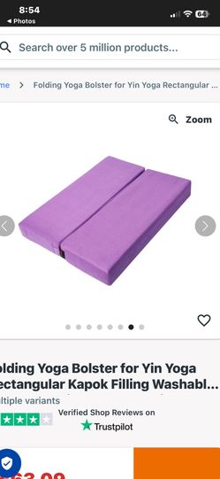 Rectangular Folding Yoga Bolster Pillow-Excellent Condition!