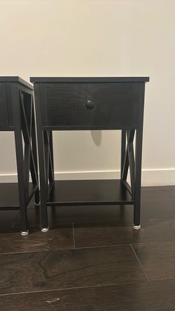 Black nightstand