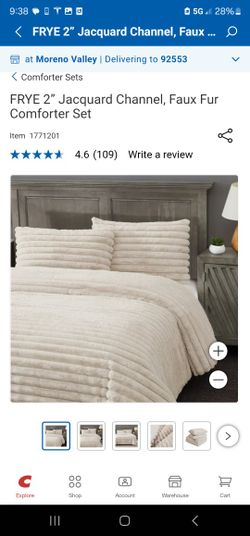  Go to Comforter Sets
FRYE 2” Jacquard Channel, Faux Fur Comforter Set