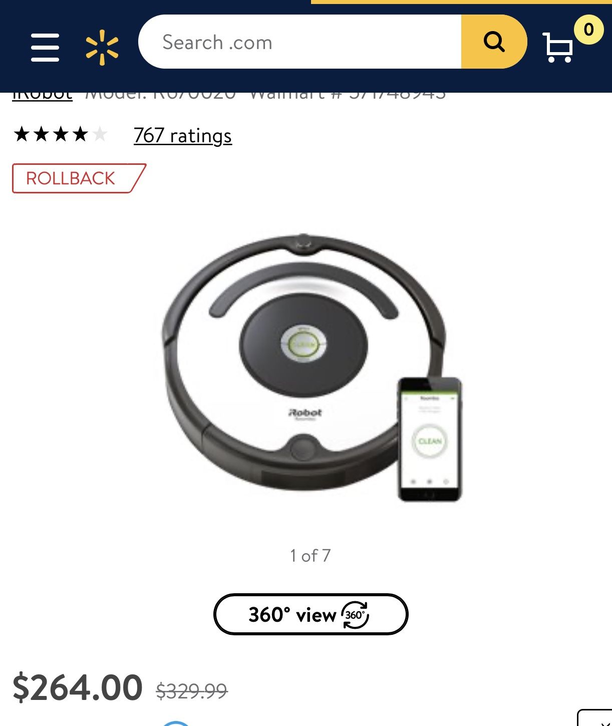 IROBOT ROMBA VACUUM