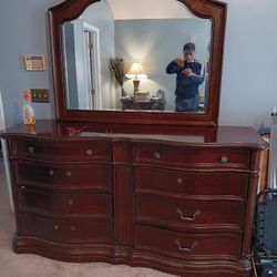 Dresser and mirror 