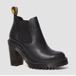 Dr Martens Hurston High Heeled Booties Women 8 Platforms 
