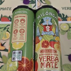 4 Pack Yerba Mate Mango Citrus Milonga Organic Drink