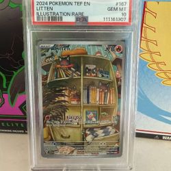 PSA 10: Litten 167/162 Pokemon Card