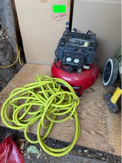 Porter-Cable C2002 Type 9 Pancake Air Compressor 6 Gal 150 PSI 2.6 SCFM Works