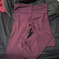 PINK fold over leggings