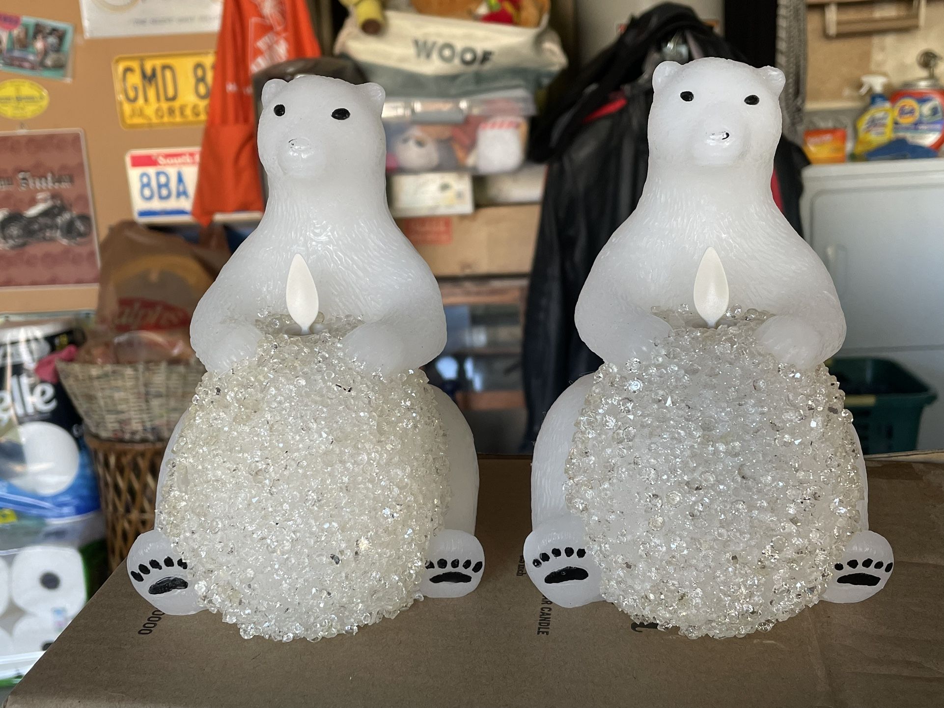 Martha Stewart Flameless Polar Bear Candles