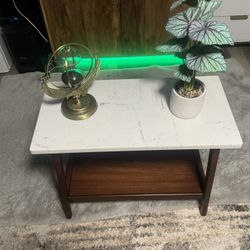 Pottery Barn Marble End Table 