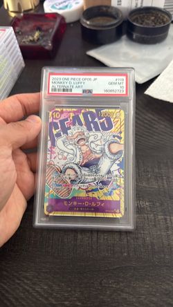 PSA 10 Monkey D. Luffy Alternate Art OP05 JP #119