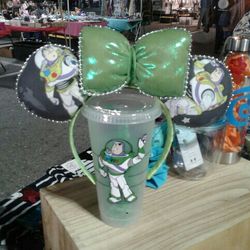 Mickey Ears And Starbucks Cup Buzz Light Year