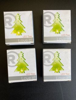 RadioShack LED Tree, USB Powered, Multi-Color, 4Pcs (Rare)