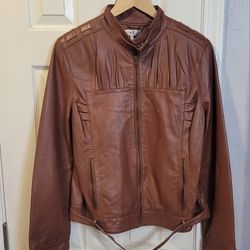 Vintage 2000s Metro 7, Leather Jacket Chamarra 