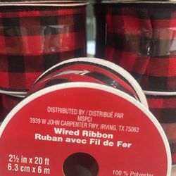 Wired Ribbon $4. ea Or 3 For $10. 