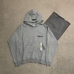 Brand new dark oat essential hoodie 