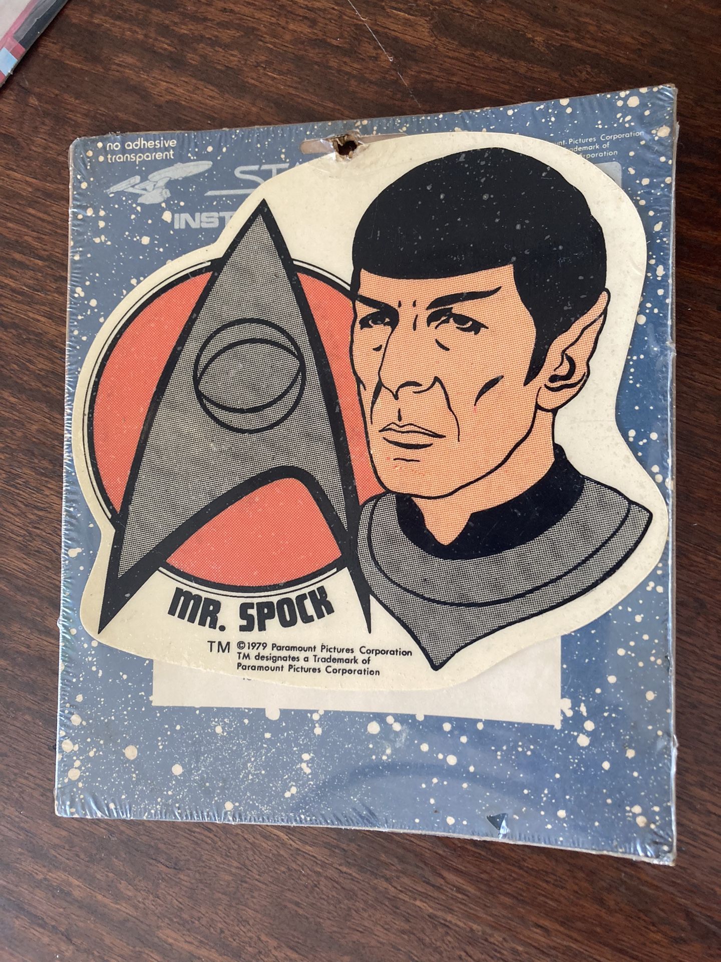 Vintage 1979 Star Trek Mr. Spoke Sticker 6x7”