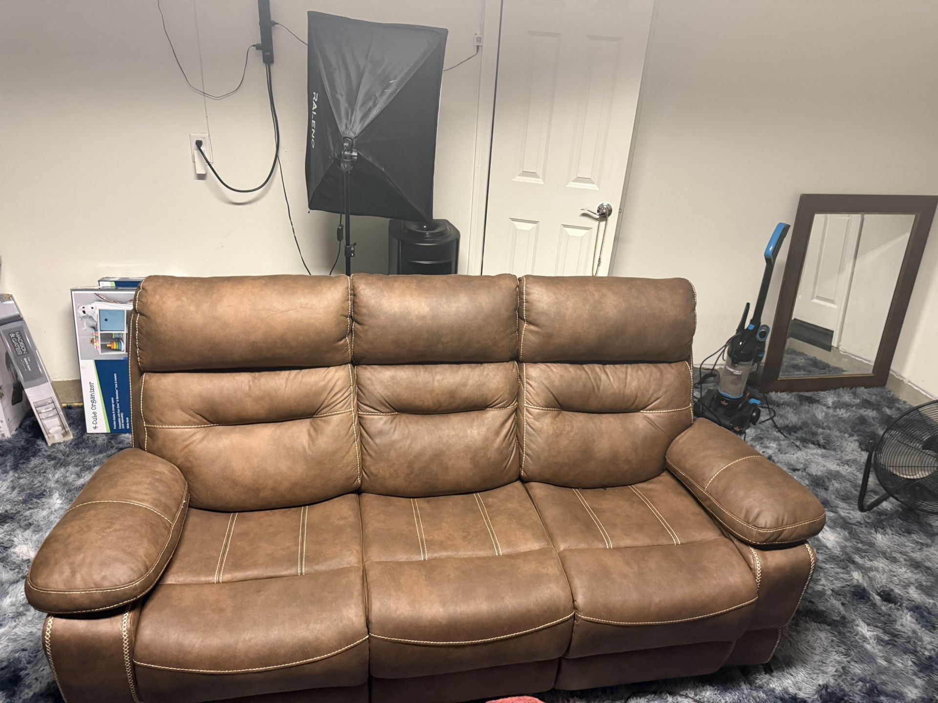 Leather Reclining Couch
