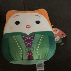 Hocus Pocus Winifred Sanderson 5"  Squishmallows Halloween Disney NWT