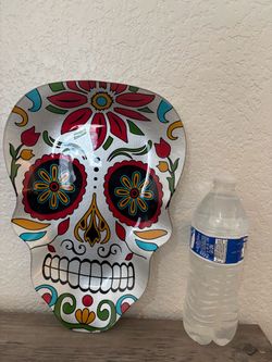 Halloween Sugar Skull Decorative Plate