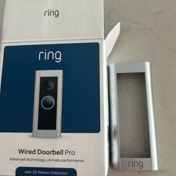 Ring Pro Wired Doorbell Silver Faceplate Only 