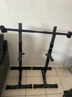2 barbell rack stand