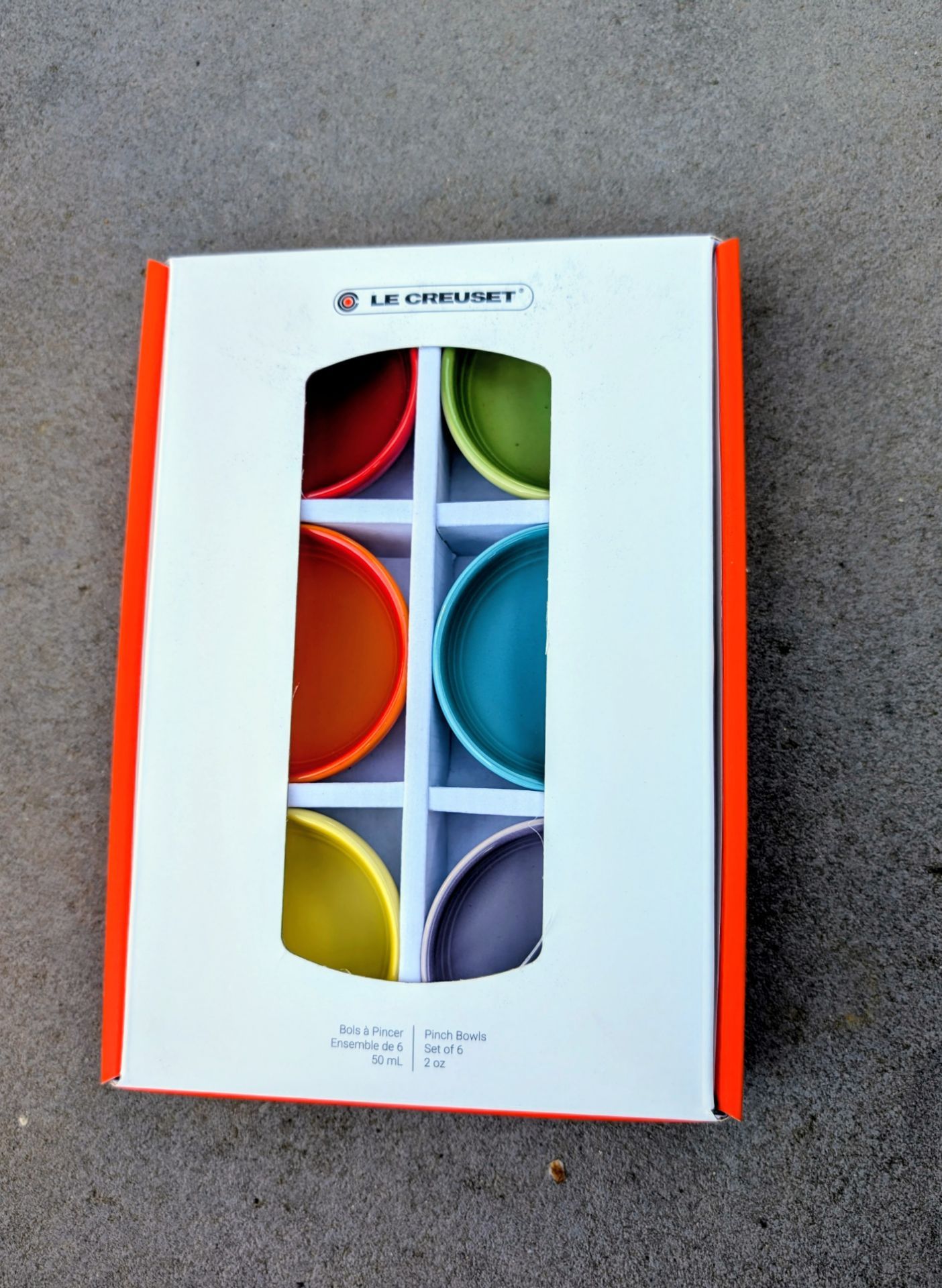Le Creuset Set Of 6 Vancouver Pinch Bowls 2 Oz Multi colored
