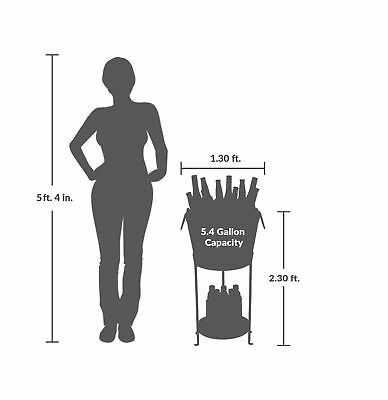 Ice Bucket With Stand and Tray Galvanized Party beer soda