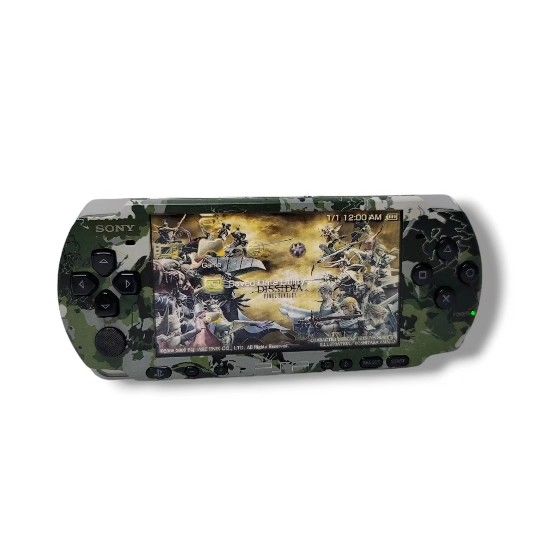 $120 Playstation PSP 3001 Metal Gear Solid Peace Walker Green Camo Console