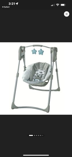 Gracie Slim Spaces Compact Baby Swing.