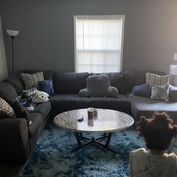 Big Sectional And Coffee Table 