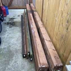 Pressure treated 4x6 beams