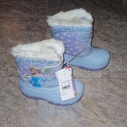 Disney Frozen light up waterproof winter boots new