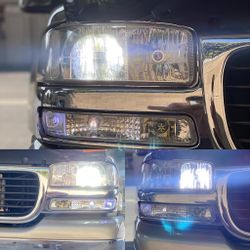 9006  LED Headlight Bulbs Low Beam Fog Light 300% Brighter 6500K Cool White Conversion Kit IP67 Waterproof 2 PCS 