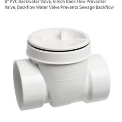 Cinsda New 6” Pvc Back Water Valve