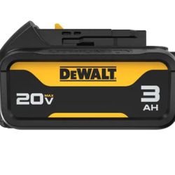 DEWALT brand page 20V MAX* 3Ah Battery