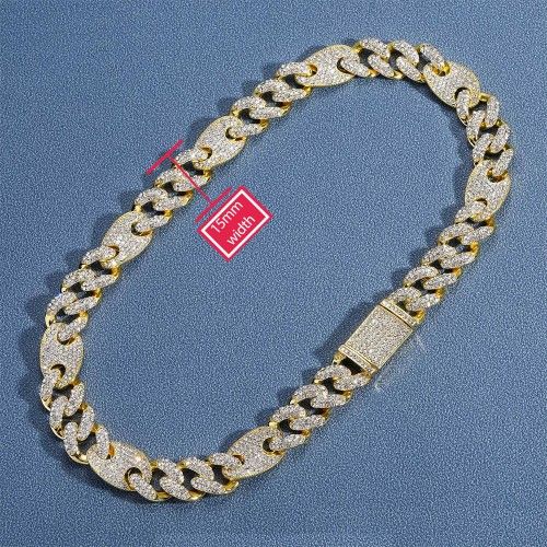 Stainless Steel Cuban Link Chain. 15mm 24 Inches