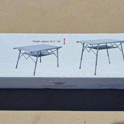 Moosejaw Eatastic Roll-Top Table, 48" x 25" x 27"