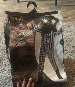 Double headed clown costumes size 8y