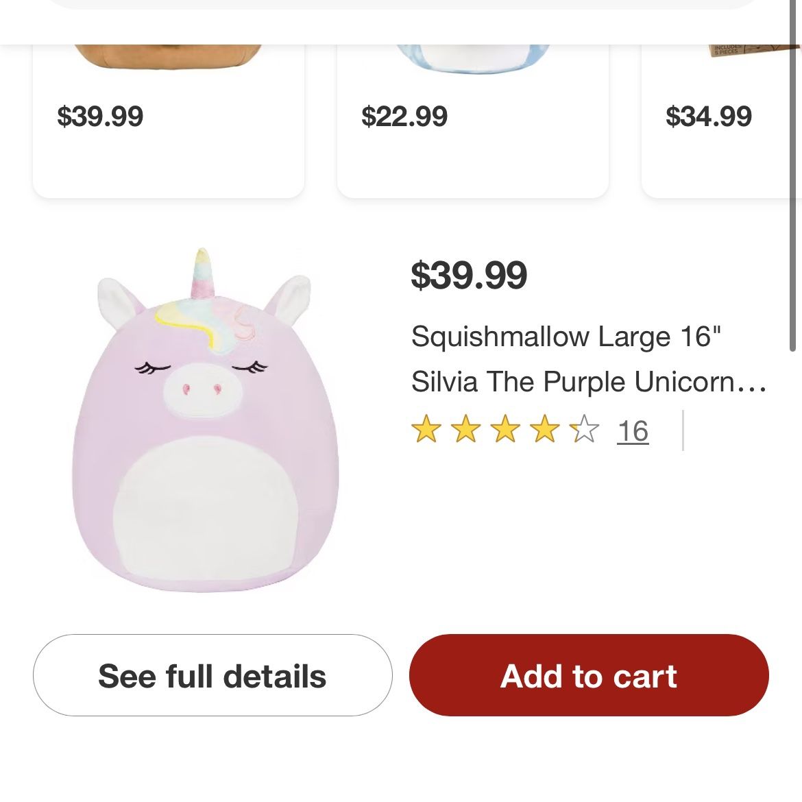 Squishmallow Plush Stuffed Animal 