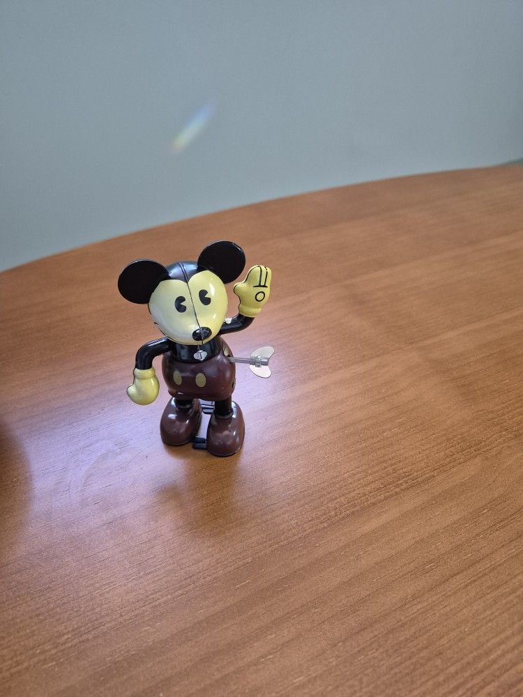 Vintage Mickey Wind Up Walking Toy